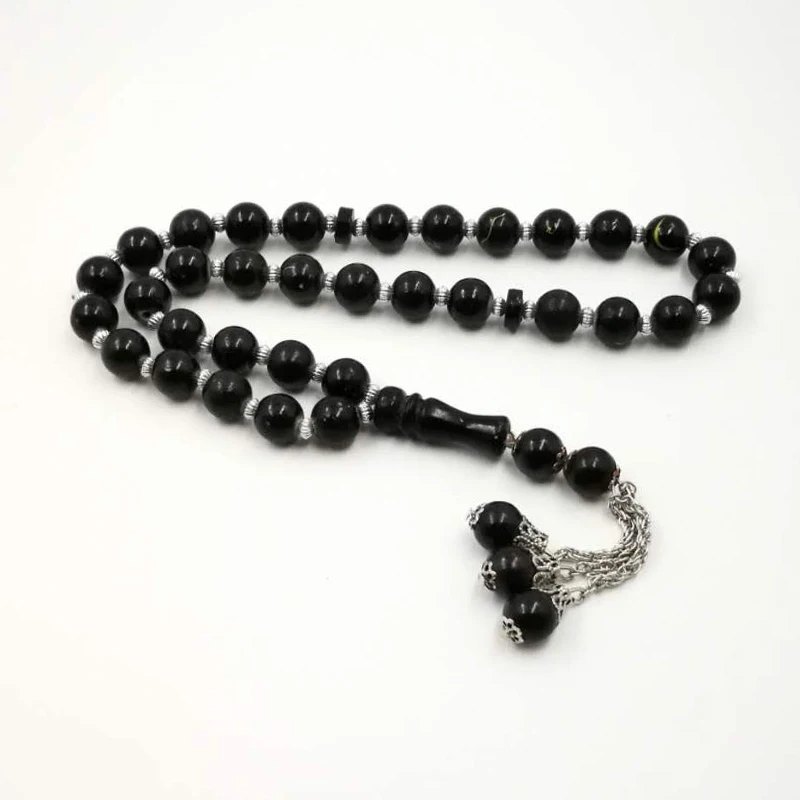 Печатные четки 33 дешевые молитвенные Бусы Tasbih мусульманские Мужские аксессуары
