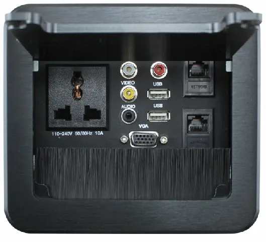 2019 многофункциональный настольный Беспроводная розетка питания с щеткой для