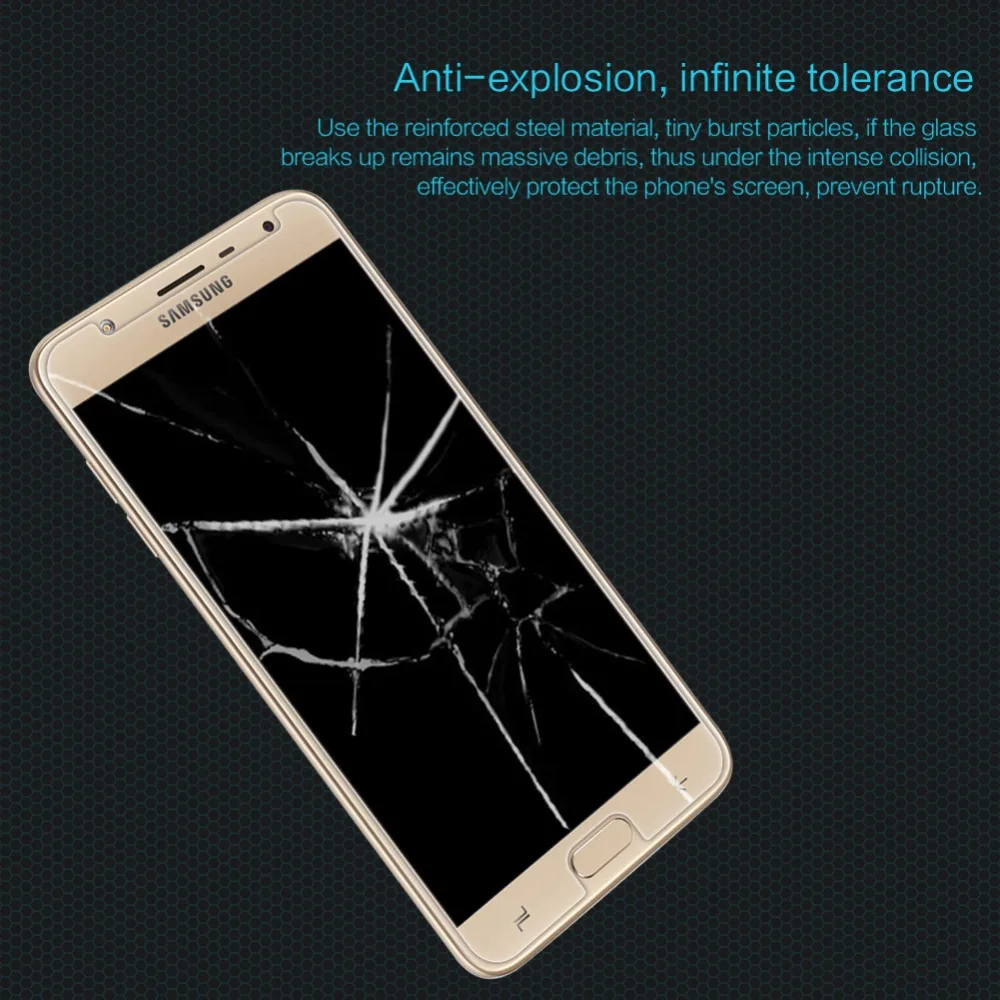 Оригинальная Защитная пленка NILLKIN из закаленного стекла для samsung Galaxy J7 Duo Amazing 9H 0 33