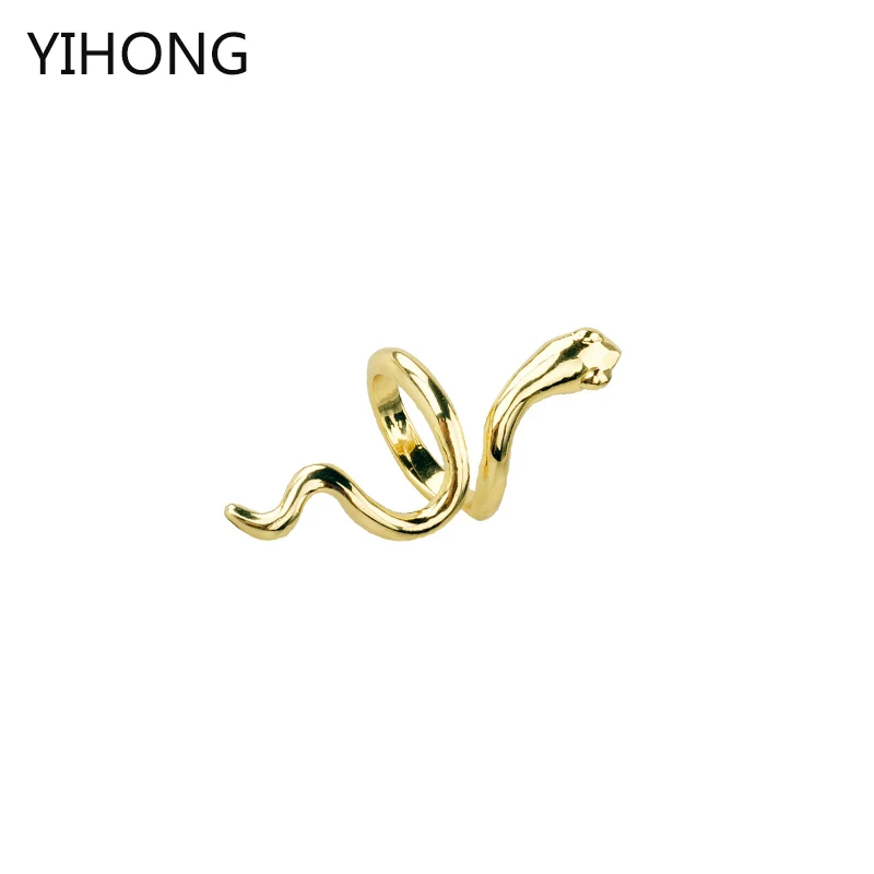 Hot Sale New Arrival Snake Open Ring For Women Personalized Fashion Jewelry Gold Alloy Accessories | Украшения и аксессуары