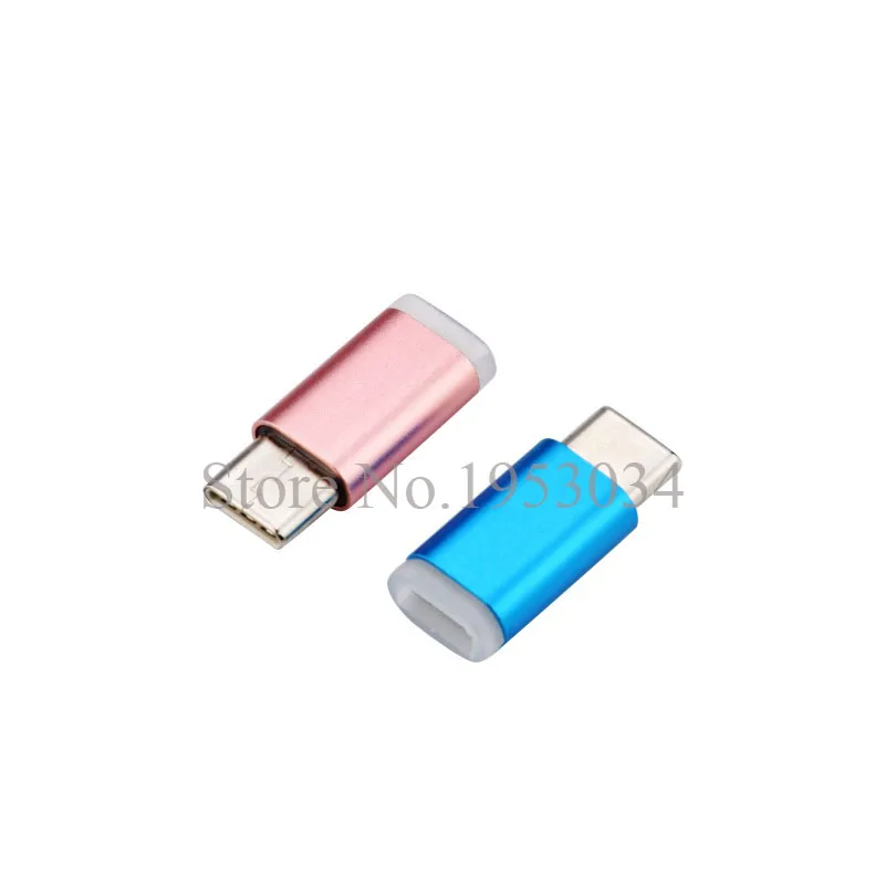 50 шт./лот Micro на Type c USB C адаптер зарядное устройство аксессуары синхронизация