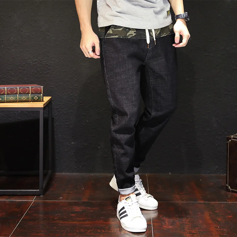 2018 новые мужские брендовые джинсы модные повседневные Slim fit шаровары узкие