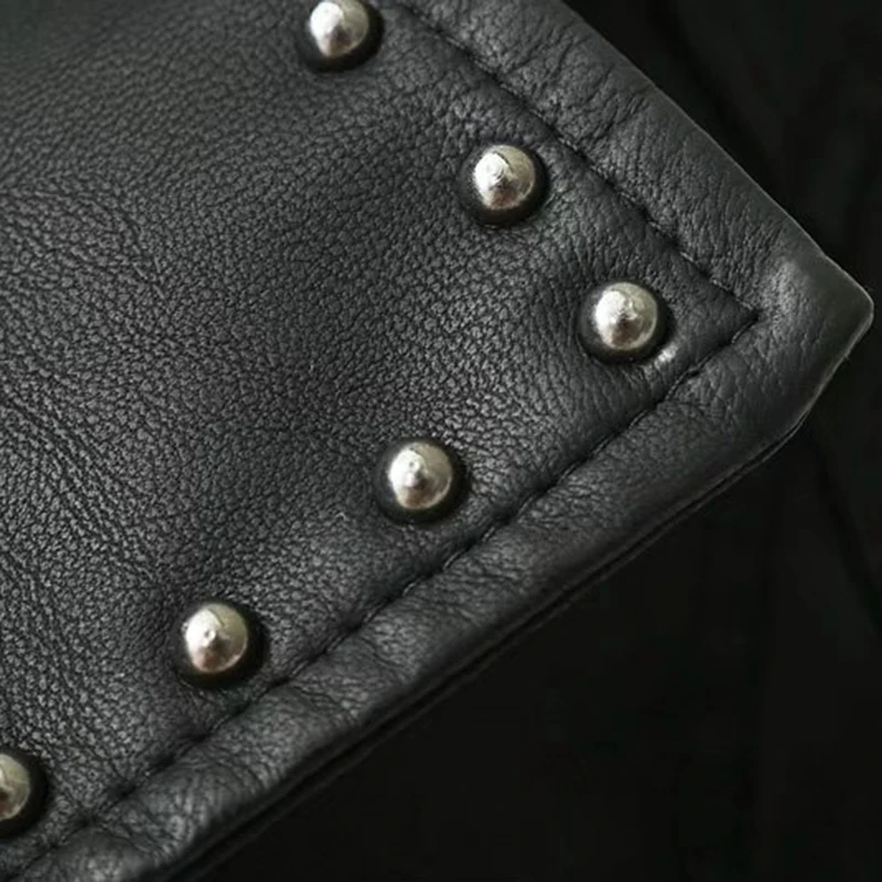 2019 PU Базовая куртка пальто женское из искусственной кожи Повседневная Вышивка