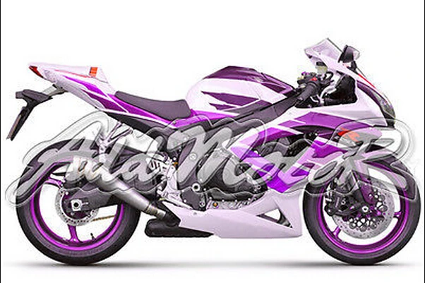 suzuki gsxr 600 750 08-10 Injection Molded Fit GSX-R750 GSX-R600 K8 Purple White Fairing L6816S | Автомобили и мотоциклы