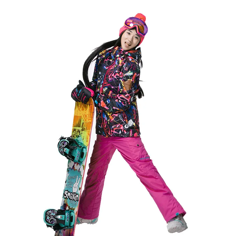 Женский лыжный костюм GSOU SNOW New Lady одноместная и двойная спортивная Лыжная куртка