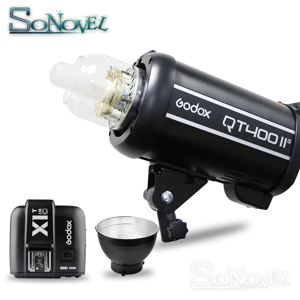Студийная Вспышка Godox QT400II 400WS GN65 Высокоскоростная синхронизация 1/8000 с встроенная