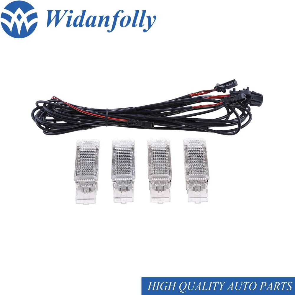 Widanfolly 1 комплект автомобильная лампа и кабель Footwell светильник Golf 6 Jetta MK5 MK6 Tiguan Passat