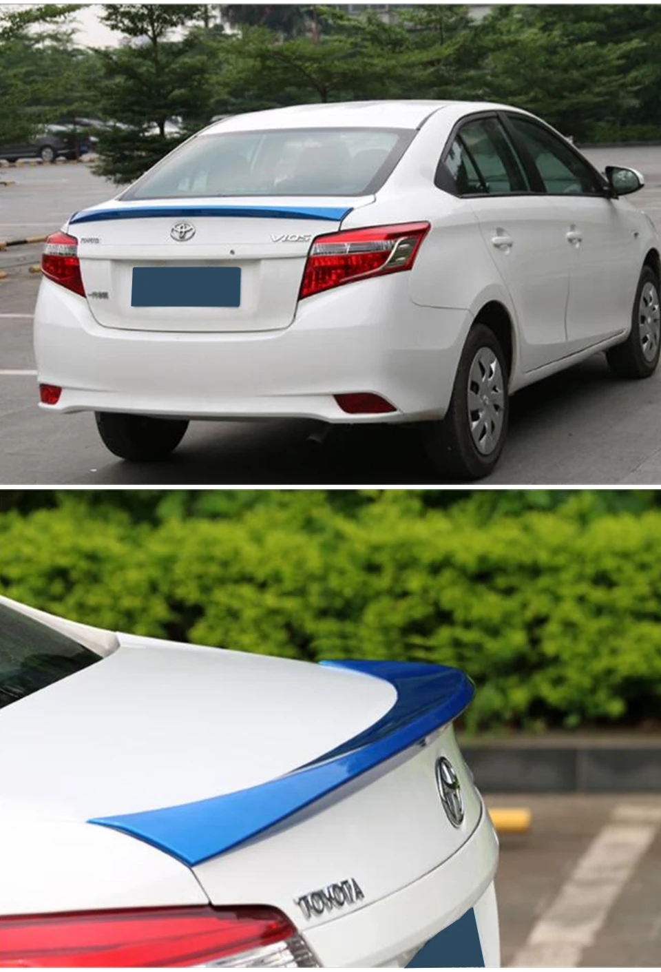 Задняя Крышка багажника автомобиля спойлер крыло для Toyota Yaris L Vios- ABS Материал углеродная поверхность спортивный автомобиль заднее крыло краска собственного приготовления