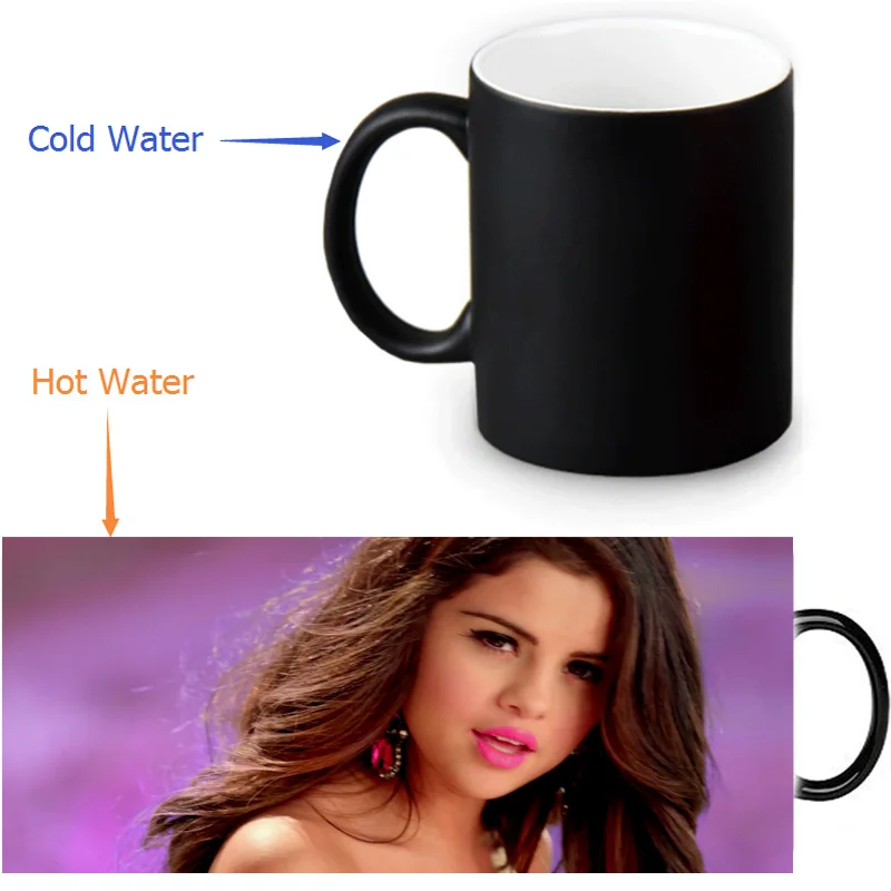 Волшебные кофейные кружки трансформеры Selena Gomez кружка для чая меняющая цвет|ceramic