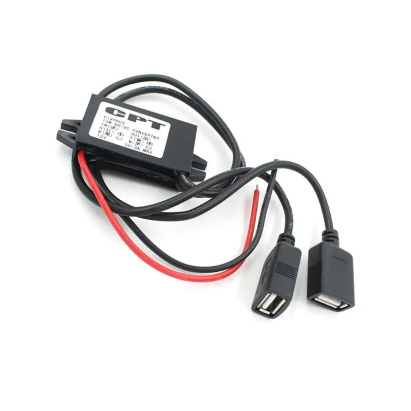 Автомобильный преобразователь с 12 В на 5 3 А понижающий USB адаптер| |