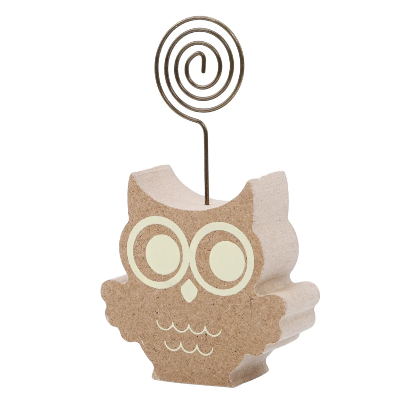 Новинка деревянные зажимы для заметок с милыми грибами ежиком совой деревом