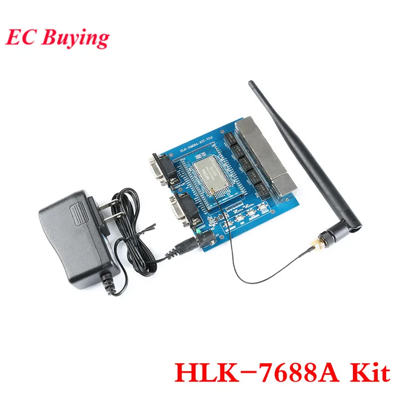 MTK7688AN модуль HLK-7688A серийный WiFi модуль комплект MTK7688AN макетная плата поддерживает Linux/OpenWrt умные устройства HLK-7688A комплект