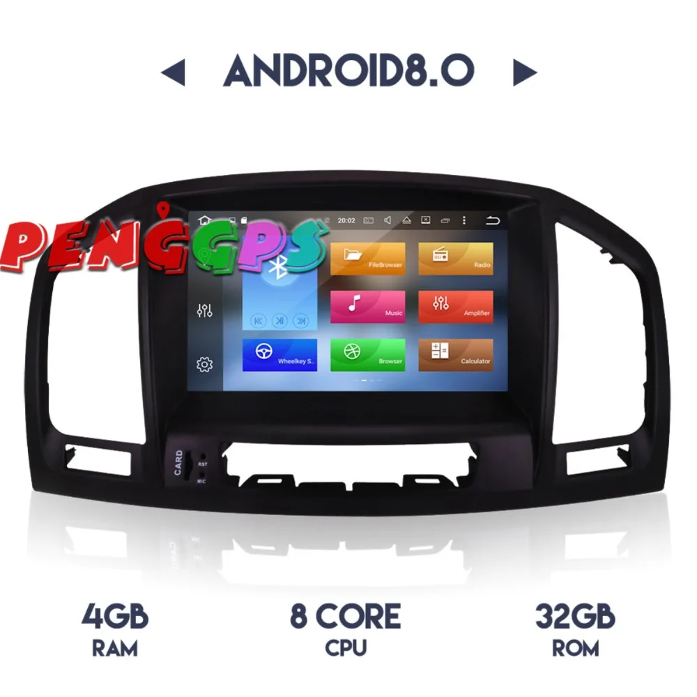 2 Din Android 8 0 7 1 автомобильный навигационный GPS радиоприемник для Opel Vauxhall Holden Insignia
