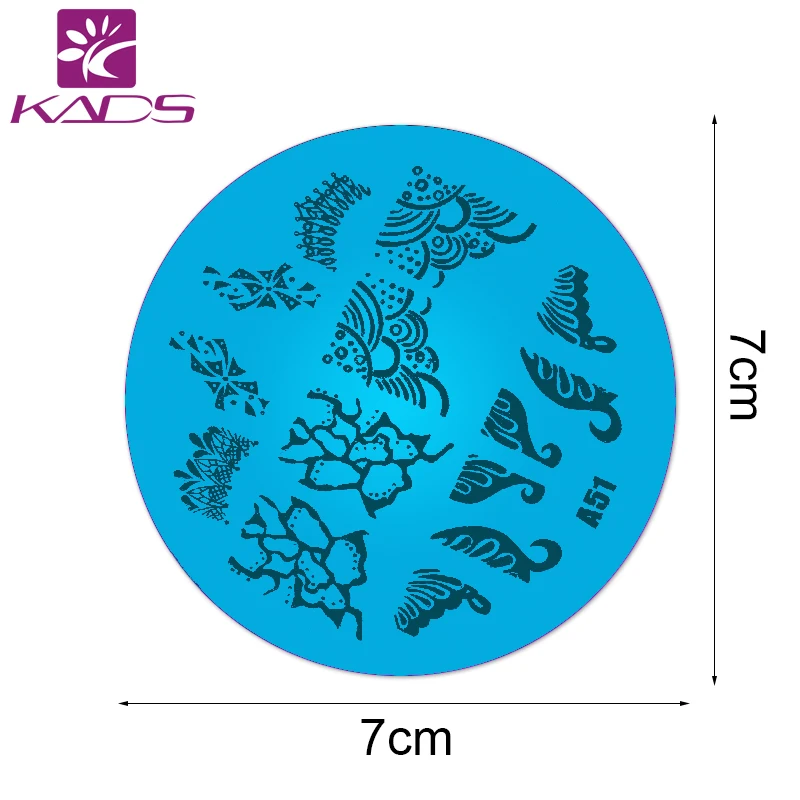 KADS A51 Новый Стиль Ногтей Шаблоны Штампов Штамповка Nail Art Маникюр Шаблон Stamp Лак Для