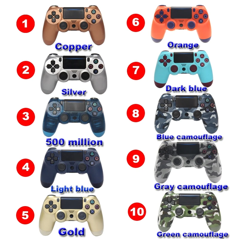 2019 беспроводной Bluetooth игровой контроллер для PS4 двойной шок Вибрационный