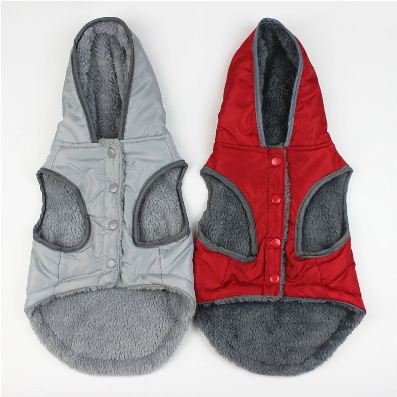 Newly Design Pull Ring Pet Dog Jacket Winter Windproof Warm Puppy Hoodies Outdoor Waterproof Clothes for Small Dogs Bulldog 20E | Дом и сад