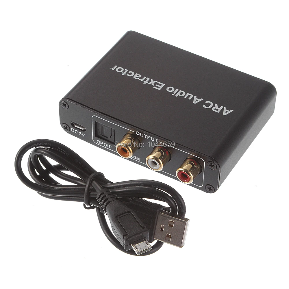 192 кГц алюминиевый Arc аудио адаптер HDMI экстрактор цифро аналоговый конвертер ЦАП