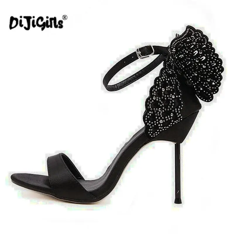 DIJIGIRLS/Новая модная обувь на День Святого Валентина Сандалии высоком каблуке с