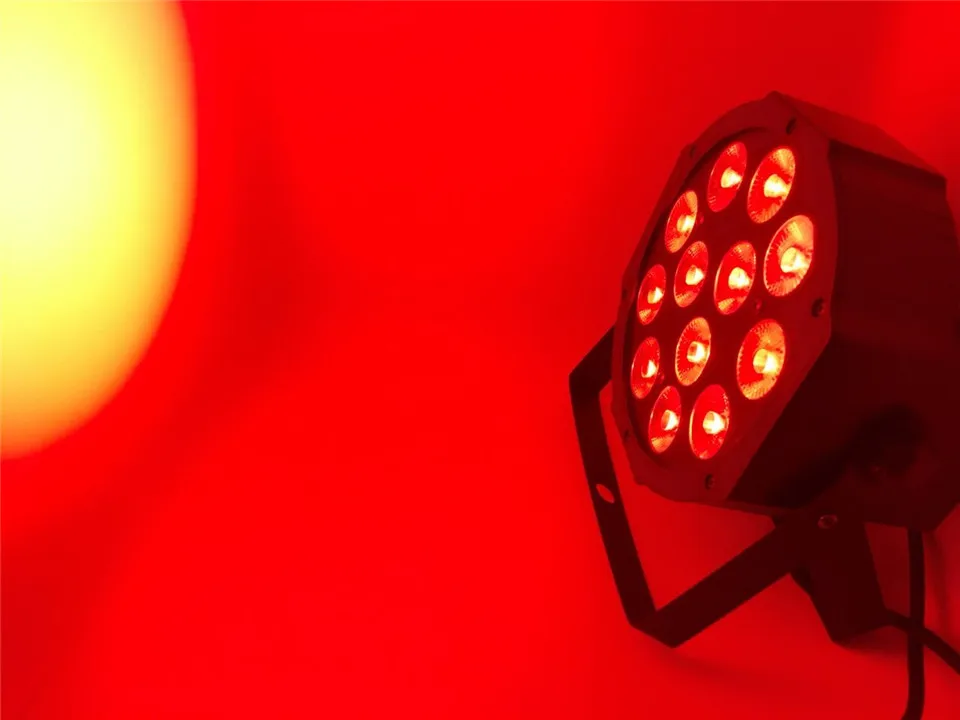 Плосветильник светодиодный 4 в 1 прожектор с CREE RGBW 12x12 Вт 4/8 каналов|light dmx|stage lightled dj