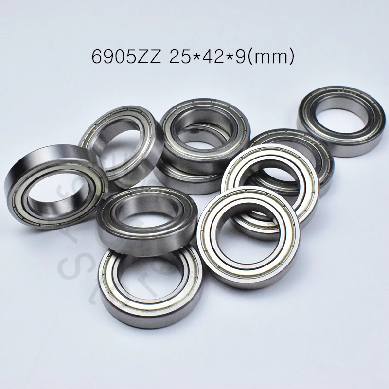 6905ZZ 25*42*9 (мм) 1 шт подшипники ABEC 5 металлическим герметичным подшипником
