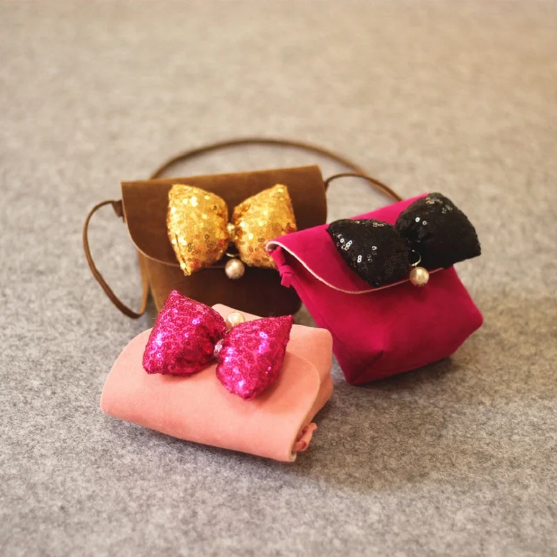 Детские Сумки из искусственной кожи и нубука с бантом детские дорожные сумки