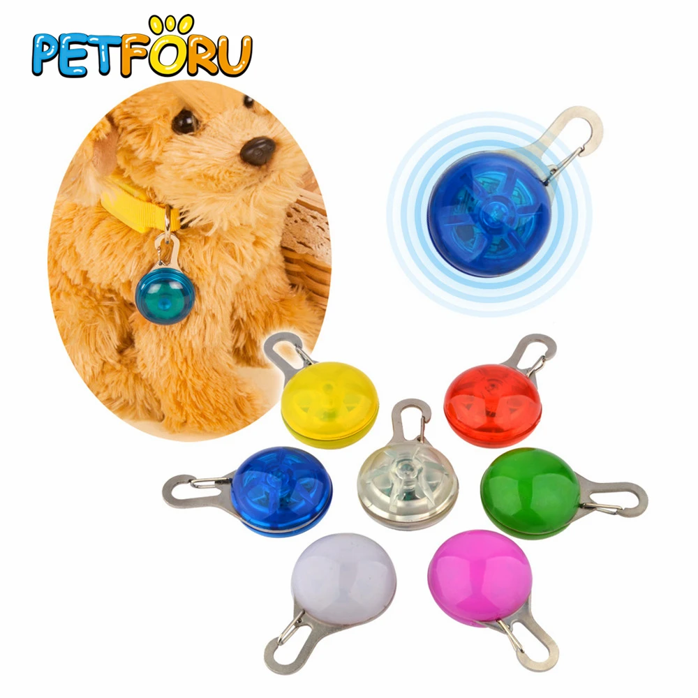 3 шт. Petforu светодиод для домашних собак светящийся кулон ожерелье безопасная