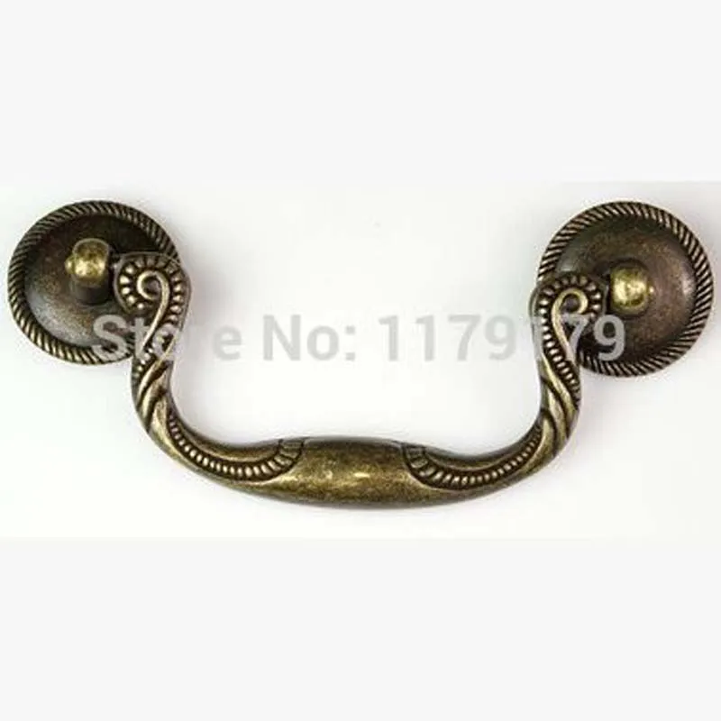 

96mm vintage shaky furniture handles antique brass kitchen cabinet handle brone drawer dresser furniture door handles pulls