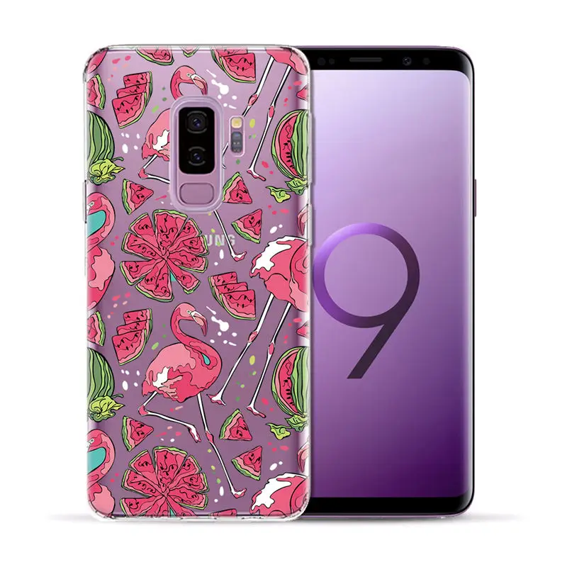Мягкий чехол из ТПУ с изображением цветов и листьев единорога для Samsung Galaxy S5 Mini S6 S7