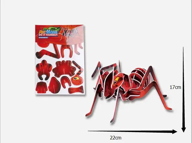 3D puzzle 2016 новые детские развивающие игрушки мерного головоломки муравей DIY для