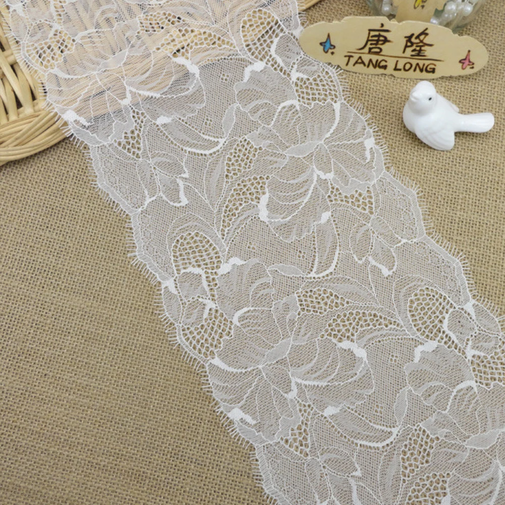 Высококачественная кружевная отделка 18 см Кружевная аппликация для шитья своими