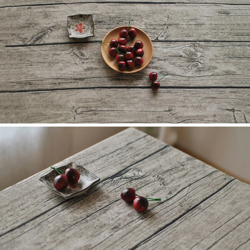 Скатерть для стола из хлопка и льна прямоугольная серая Пылезащитная скатерть