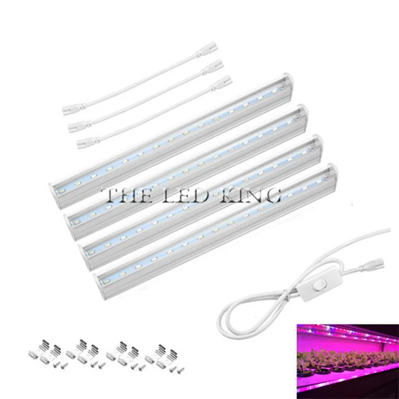 Светодиодсветодиодный лампа для выращивания растений 10 Вт 7 T5 SMD 5730 2835 85-265 В