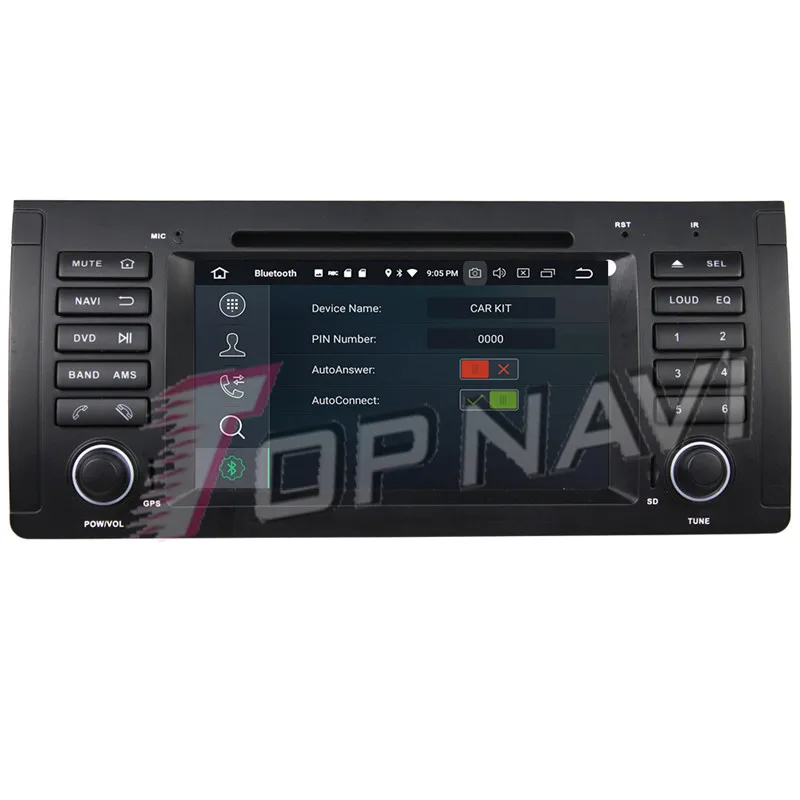 

Topnavi Octa Core Android 9.0 Car GPS Navigation For BMW M5 E39 (1995-2003) X5 E53 (2000-2007) Car DVD Multimedia Radio Stereo