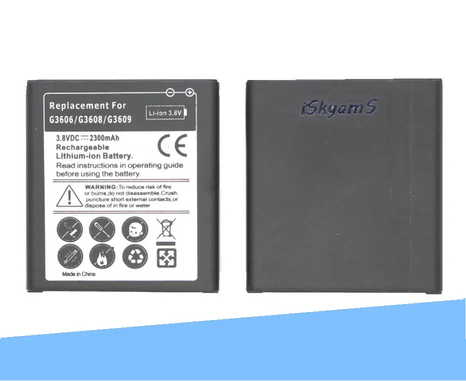ISkyamS 1x2300 мАч EB BG360CBC Сменный аккумулятор для SamSung Galaxy Core Prime G360 G360F G3608 G3606