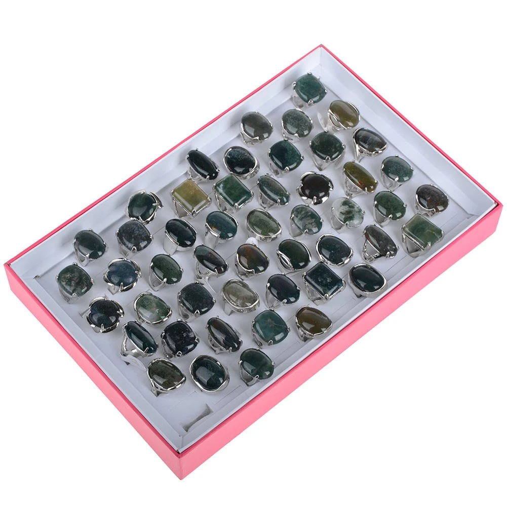 10 шт./лот тибетское серебро цвет кольца с настоящими Австрийскими кристаллами