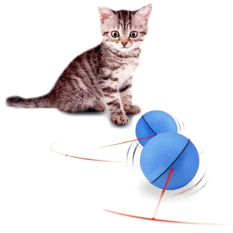 Кошка Pet лазерный светодиодный USB Перезаряжаемый катящийся шар идеальная игрушка