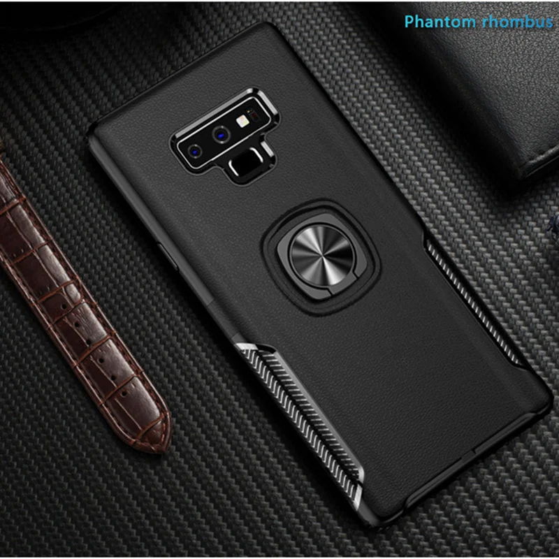Чехол для samsung Galaxy S9 S8 Plus Note 9 8 резиновый противоударный чехол-подставка с кольцом