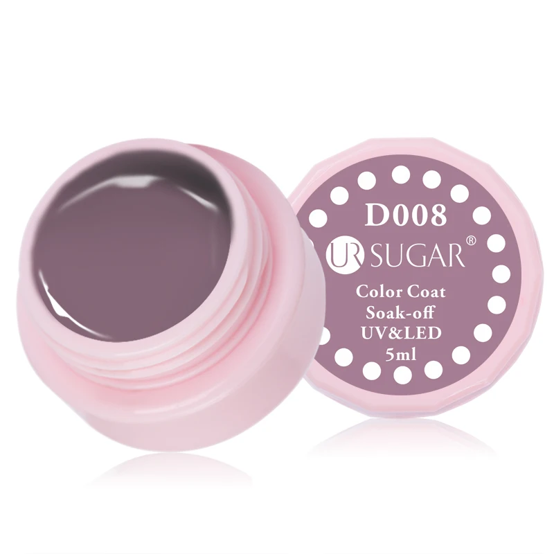 D008 Ur Sugar 5 мл Цветной Гель-лак для ногтей чистая краска Гель-лак замачиваемый УФ светодиодный Полупостоянный долговечный Гель-лак для ногтей - Цвет: D008
