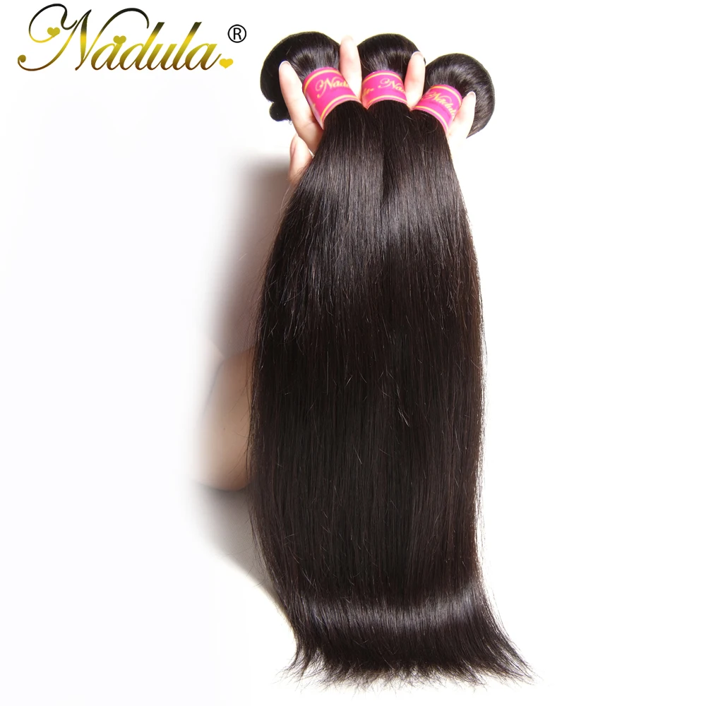 Nadula, перуанские прямые волосы, комплект, 1 шт., волосы remy, волнистые, человеческие волосы для наращивания, натуральный цвет