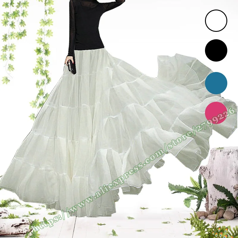 Летняя женская плиссированная юбка большие размеры 6XL черная желтая шифоновая