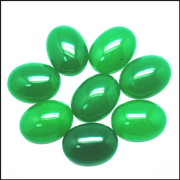 

5pcs Wholesale price green jade stone cabochons 10x14mm 13x18mm 18x25mm semi precious stone beads accessories beads parts diy