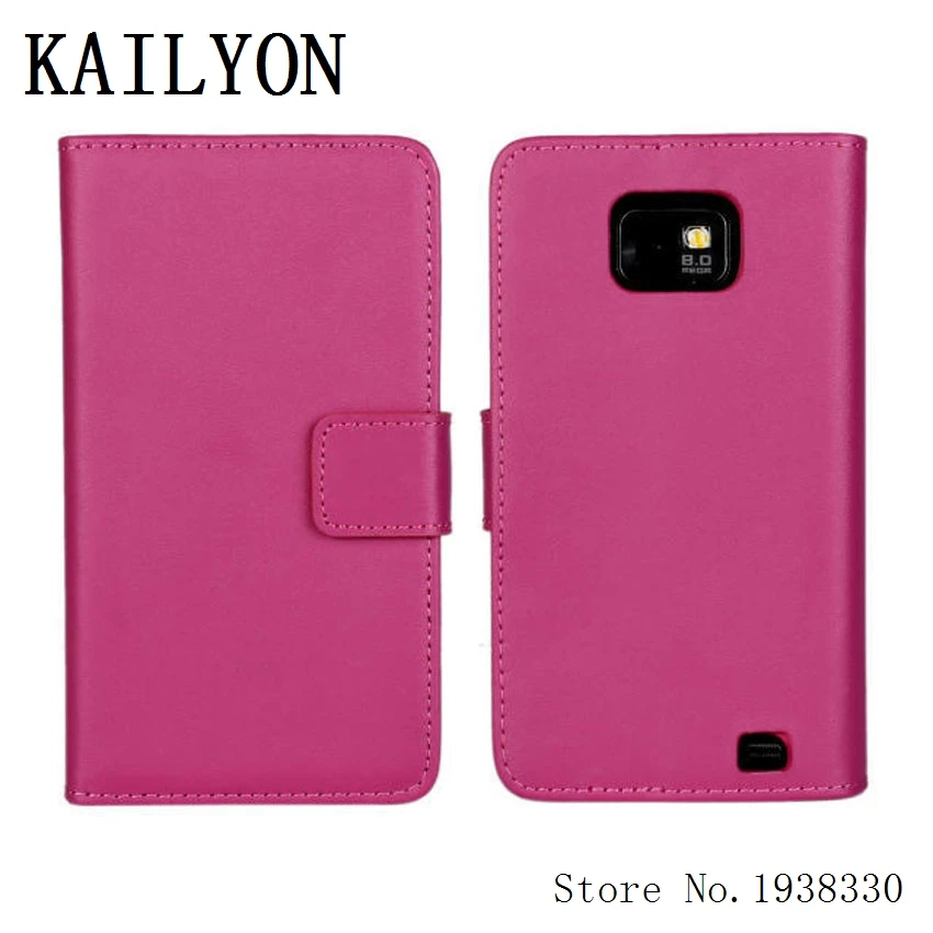 KAILYON чехол из натуральной кожи для Samsung Galaxy S2 I9100 Роскошный кошелек с откидной