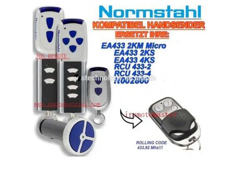 NORMSTAHL EA433 2KM Micro 2KS 4KS RCU 433 2 4 NOO2800 совместимая замена пульта дистанционного