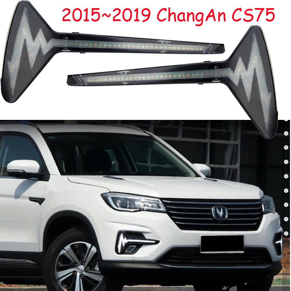 Видео ChangAn CS75 Дневной светильник 2017 ~ 2019 год cs75 бампер автомобильные аксессуары