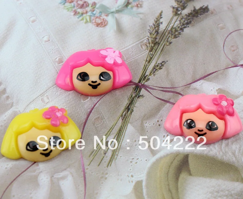 200 шт. 20 мм кавайный красочный кабошон с плоской задней стороной Дора Explorer для