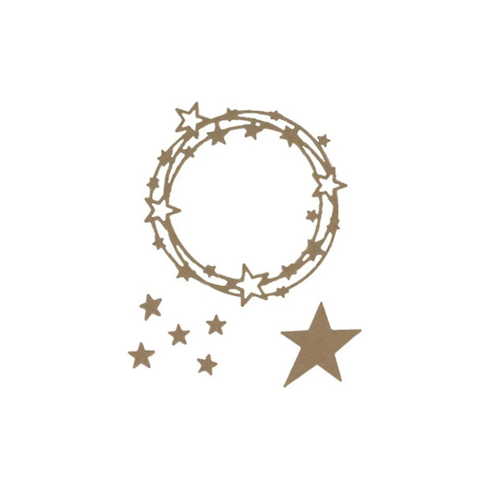 

Hemere Star Wreath Carbon Steel Metal Cutting Dies Stencil for DIY Scrapbooking Paper Album Card Craft Embossing Dies Cut
