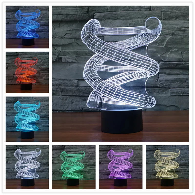 Современное новое поколение удивительная 3d Светодиодная лампа настольная