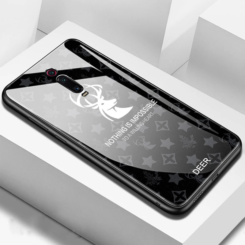 Чехол для Xiaomi mi 9 T Pro Deer Grass с узором из закаленного стекла, силиконовый Жесткий Чехол для задней панели, чехол для Xiaomi mi 9 T Pro