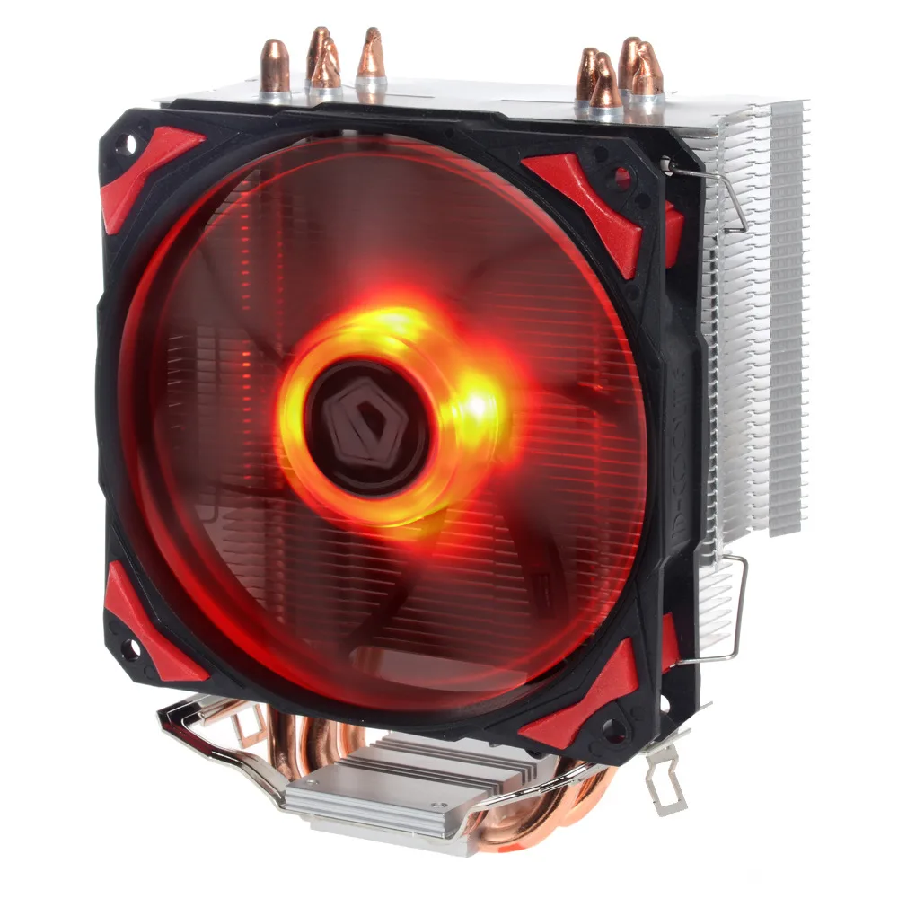 ID COOLING SE 214 TDP130W красный светодиодный 4 тепловых трубки прямого касания 120 мм PWM