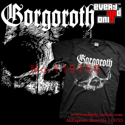 Gorgoroth в стиле Блэк Металл логотип черепа хлопковая Футболка шапка футболка T 5